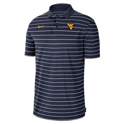 West Virginia Nike Men's Dri-Fit Victory Polo NAVY/WHT