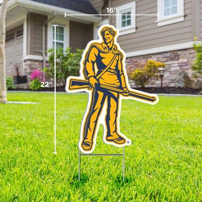 West Virginia Mountaineer Logo Lawn Sign