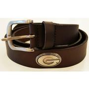  Georgia Zep- Pro Brown Leather Concho Belt
