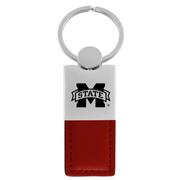 Mississippi State Leather Keychain