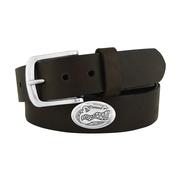  Florida Zep- Pro Brown Leather Concho Belt
