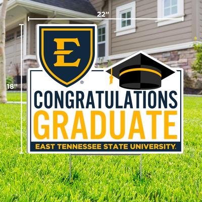 ETSU Congratulations Graduate Lawn Sign
