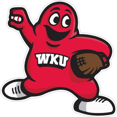 Western Kentucky Big Red Pitching 3 inch Decal
