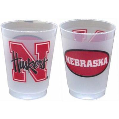 Nebraska 10 Oz Frosted Cup 25 Pack