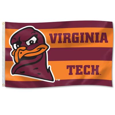 Virginia Tech 3' x 5' Stripes with Hokie House Flag