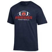  Auburn Champion Football Wordmark Tee