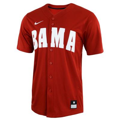 Alabama Nike Replica Crimson Baseball Jersey