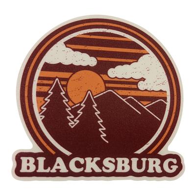 Blacksburg Circle Mountain Decal