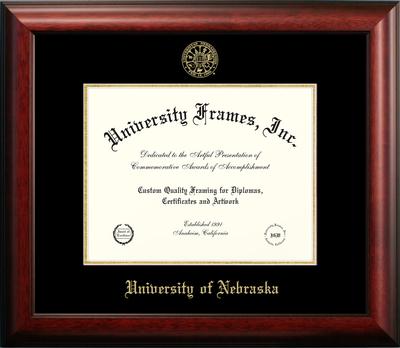 University of Nebraska Satin Diploma Frame