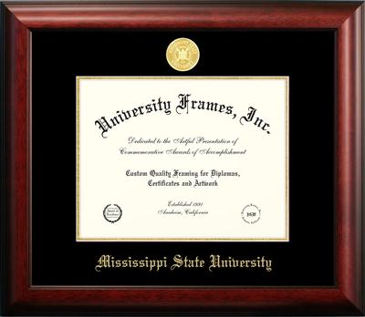 Mississippi State University Satin Diploma Frame