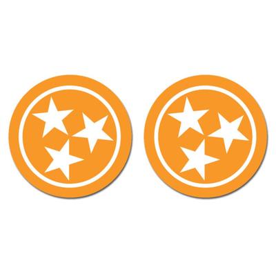 Tennessee 2 Pack Tristar Car Coaster