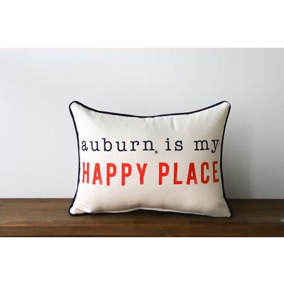 Auburn is My Happy Place Pillow