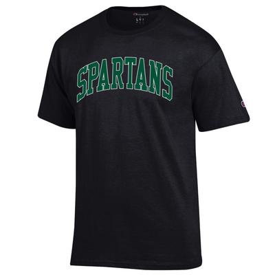 Michigan State Champion Spartans Arch Short Sleeve Tee BLACK