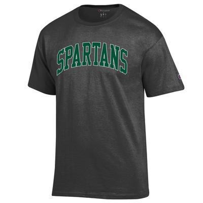 Michigan State Champion Spartans Arch Short Sleeve Tee GRANITE_HTHR
