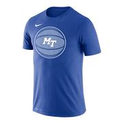  Mtsu Nike Drifit Legend Basketball Logo Short Sleeve Tee