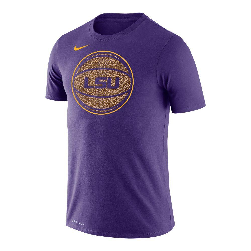 LSU | LSU Nike Drifit Legend Basketball Logo Short Sleeve Tee | Alumni Hall