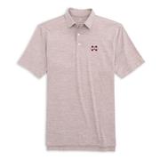 Mississippi State Southern Tide Driver Space Dye Performance Polo