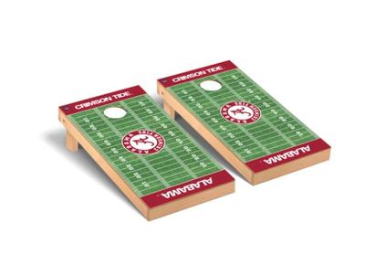 Alabama Victory Tailgate Football Field Cornhole Board Set