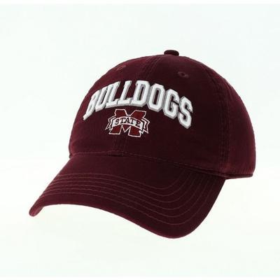 Mississippi State Legacy Arch with Logo Adjustable Hat MAROON