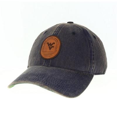 West Virginia Legacy Leather Patch Adjustable Hat