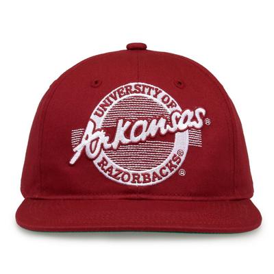 Arkansas The Game Retro Circle Adjustable Hat