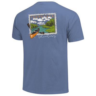 Tennessee Canoe River Stamp Short Sleeve Comfort Colors Tee