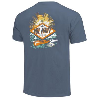 Tennessee Vol Navy Sign Short Sleeve Comfort Colors Tee