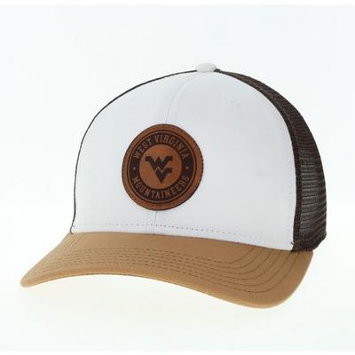 West Virginia Legacy Mid-Pro Leather Patch Trucker Hat