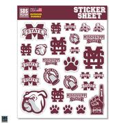  Mississippi State Standard Sticker Sheet
