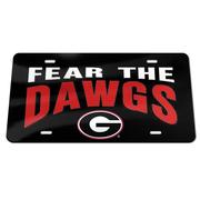  Georgia Fear The Dawgs License Plate