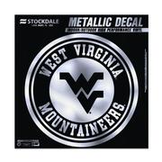 West Virginia Metallic Circle Decal