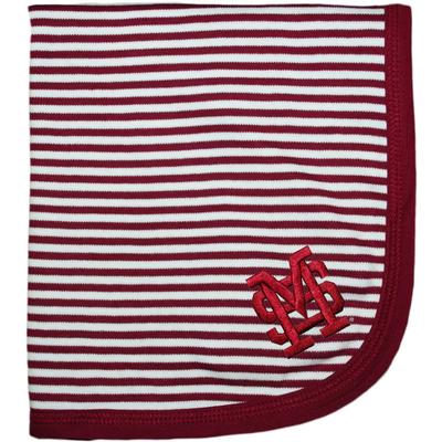 Mississippi State Striped Knit Baby Blanket