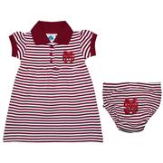  Mississippi State Infant Striped Gameday Dress With Bloomer