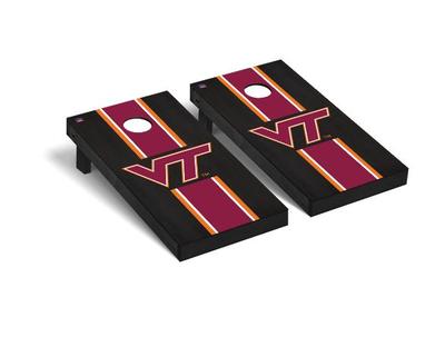 Virginia Tech Victory Tailgate Onyx Stripe Cornhole Board Set