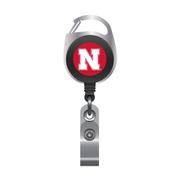  Nebraska Carabiner Badge Reel