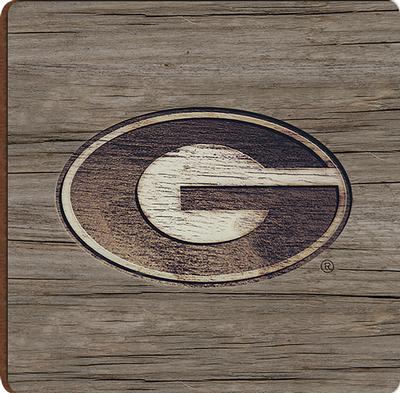 Georgia Logo Woodgrain Magnet