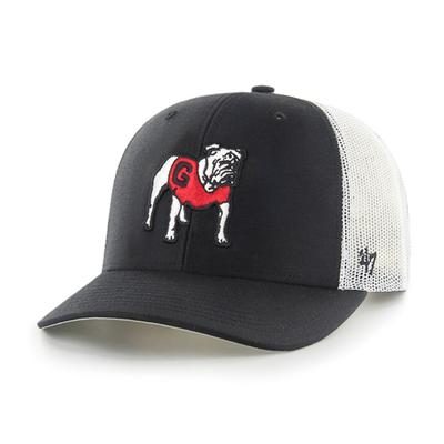 Georgia 47' Brand Standing Bulldog Hard Mesh Trucker Hat
