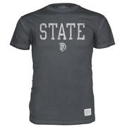  Michigan State Vault Stack Oil Wash Short Sleeve Tee