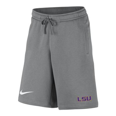 LSU Nike Men's Club Fleece Shorts