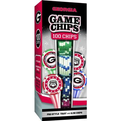 Georgia 100 Piece Poker Chips