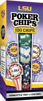 LSU 100 Piece Poker Chips