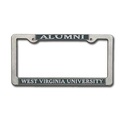 West Virginia Alumni Pewter License Plate Frame