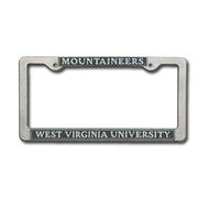  West Virginia Mountaineers Pewter License Plate Frame