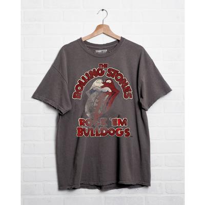 Mississippi State Livy Lu Women's The Rolling Stones Rock Em' Bulldogs Thrifted Tee