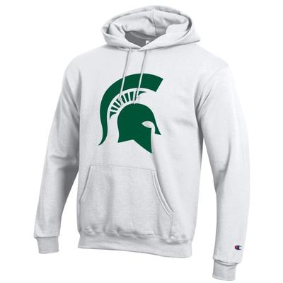 Michigan State Champion Giant Logo Fleece Hoodie WHITE