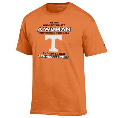 Tennessee Champion Women's Never Underestimate Tee
