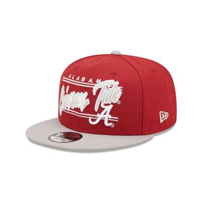 Alabama New Era 950 Team Script Flat Brim Hat