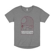  Mississippi State Uscape Hi- Lo Window Tee