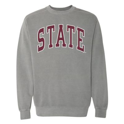 Mississippi State Summit Big Arch Outline Comfort Colors Crew