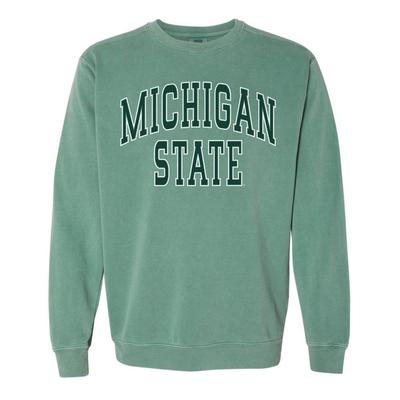 Michigan State Summit Big Arch Outline Comfort Colors Crew